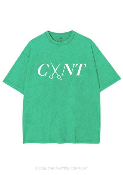 Pink Scissors Cxxt Pride Y2K Shirts Washed Tee Cherrykitten