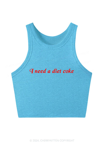 Diet Cola Y2K Crop Tank Top Cherrykitten