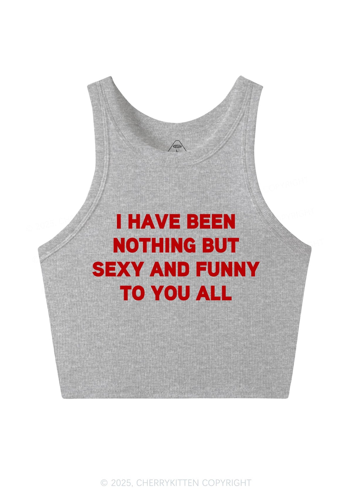 I Have Been Funny Y2K Crop Tank Top Cherrykitten