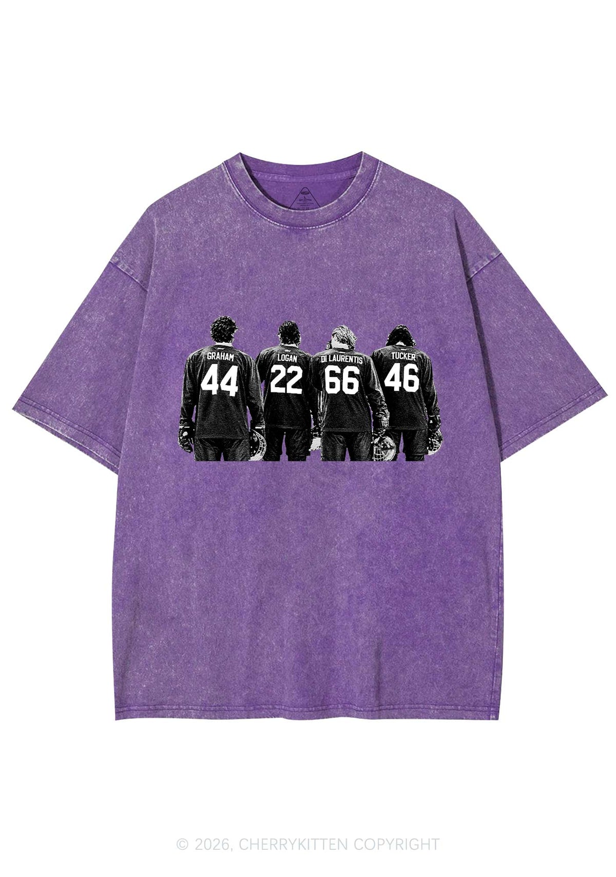 Hockey Crew Y2K Shirts Washed Tee Cherrykitten