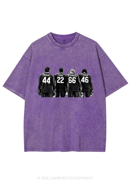 Hockey Crew Y2K Shirts Washed Tee Cherrykitten