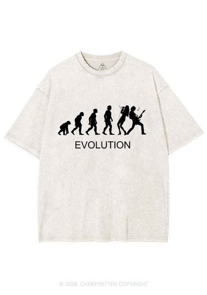 Evolution Rock Band Y2K Shirts Washed Tee Cherrykitten