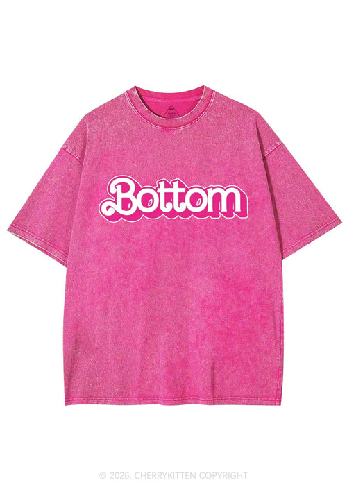 Pink Bottom Pride Y2K Shirts Washed Tee Cherrykitten