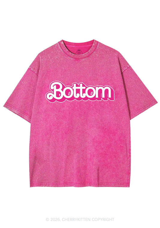 Pink Bottom Pride Y2K Shirts Washed Tee Cherrykitten