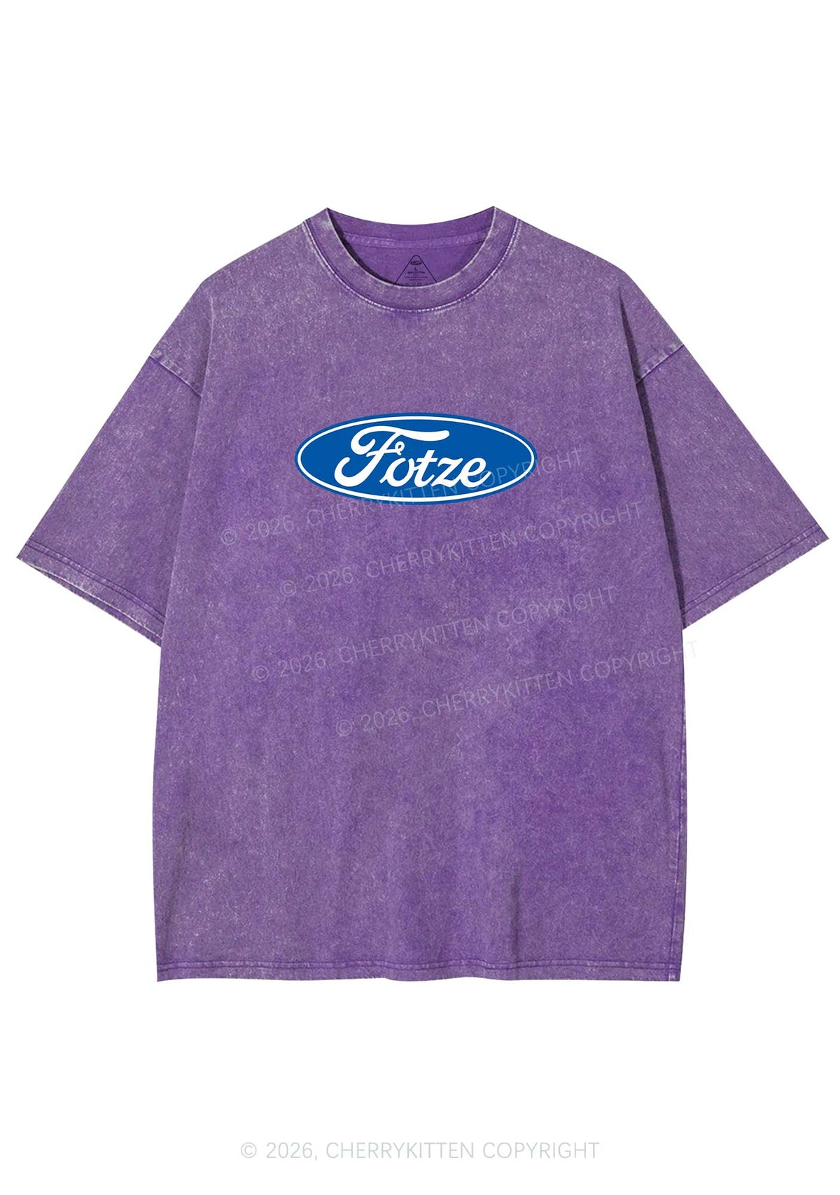 Fotze Y2K Shirts Washed Tee Cherrykitten
