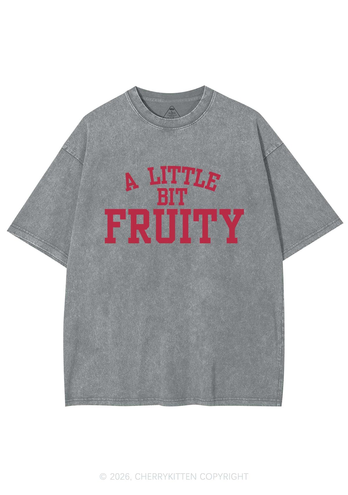 A Little Bit Fruity Pride Y2K Shirts Washed Tee Cherrykitten