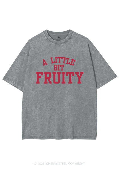 A Little Bit Fruity Pride Y2K Shirts Washed Tee Cherrykitten