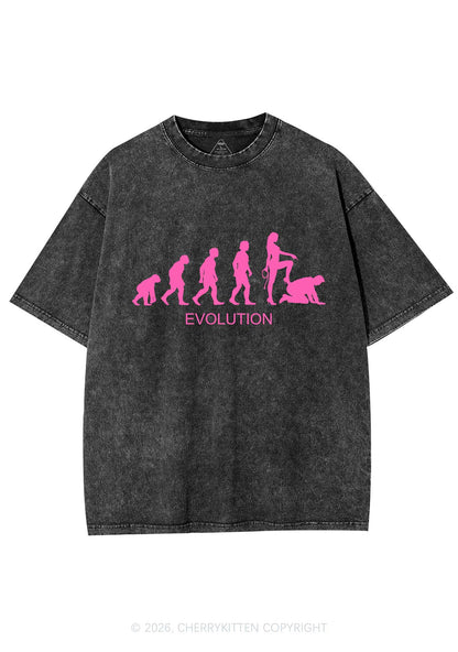 Female Evolution Y2K Shirts Washed Tee Cherrykitten
