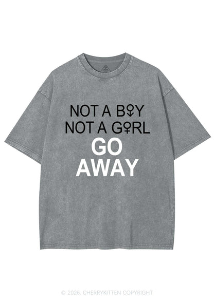 Go Away Pride Y2K Shirts Washed Tee Cherrykitten