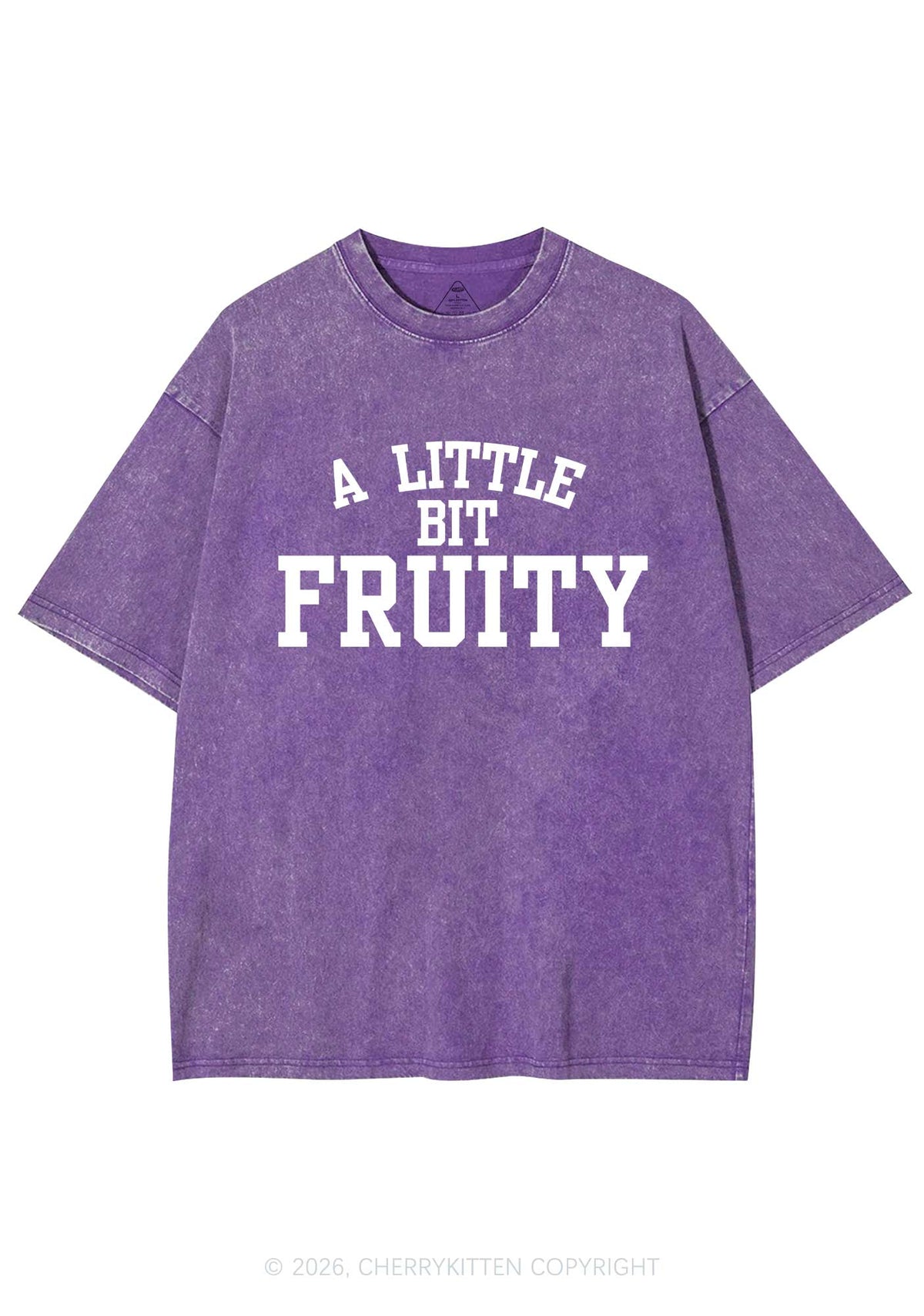 A Little Bit Fruity Pride Y2K Shirts Washed Tee Cherrykitten