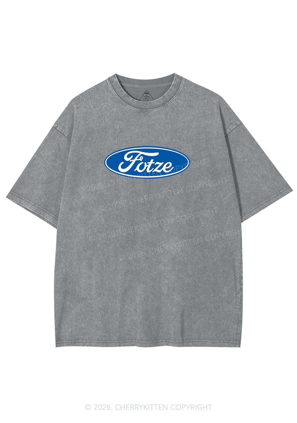 Fotze Y2K Shirts Washed Tee Cherrykitten