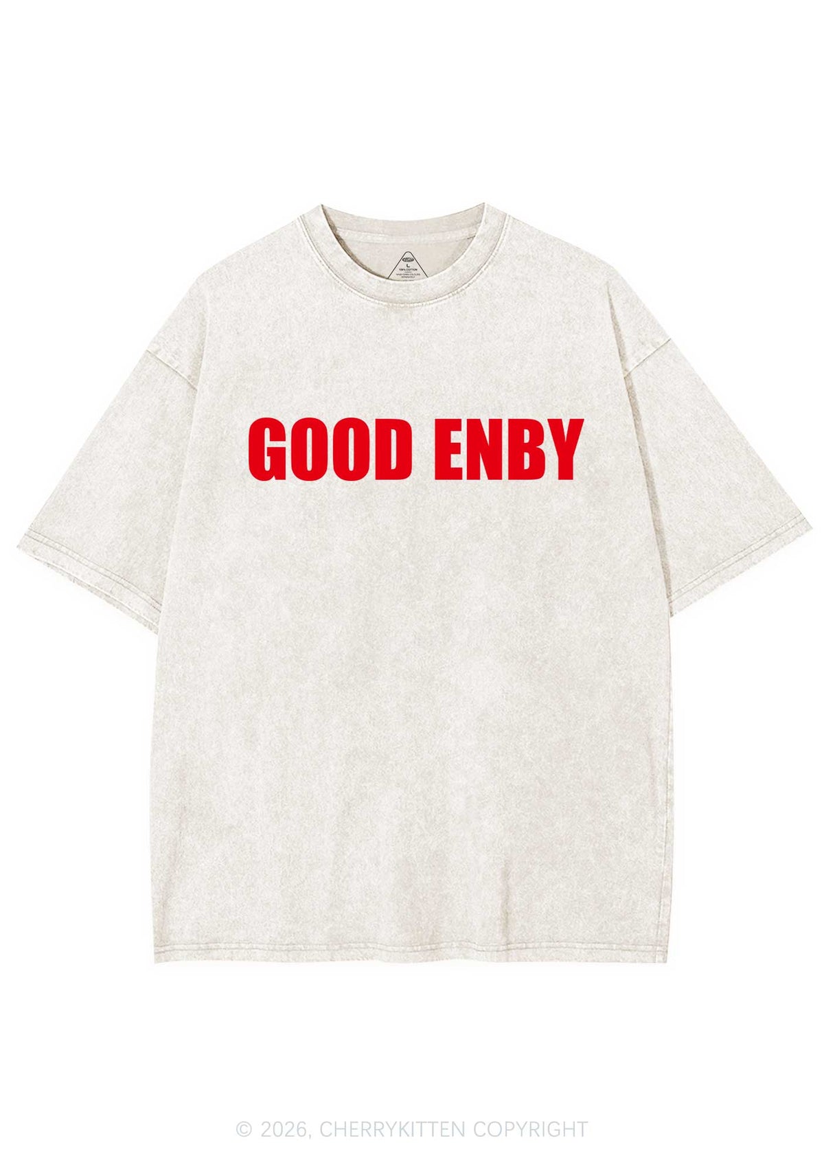 Good Enby Pride Y2K Shirts Washed Tee Cherrykitten