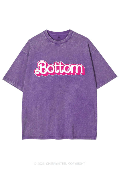 Pink Bottom Pride Y2K Shirts Washed Tee Cherrykitten