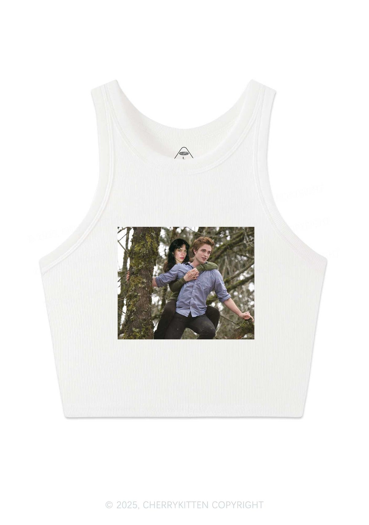 Custom Face Y2K Crop Tank Top Cherrykitten