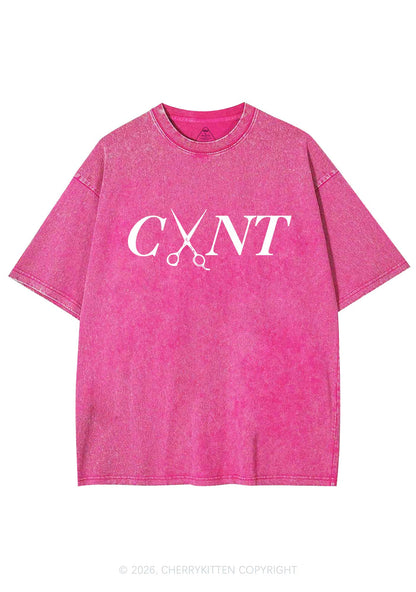 Pink Scissors Cxxt Pride Y2K Shirts Washed Tee Cherrykitten