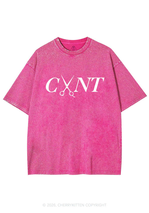 Pink Scissors Cxxt Pride Y2K Shirts Washed Tee Cherrykitten