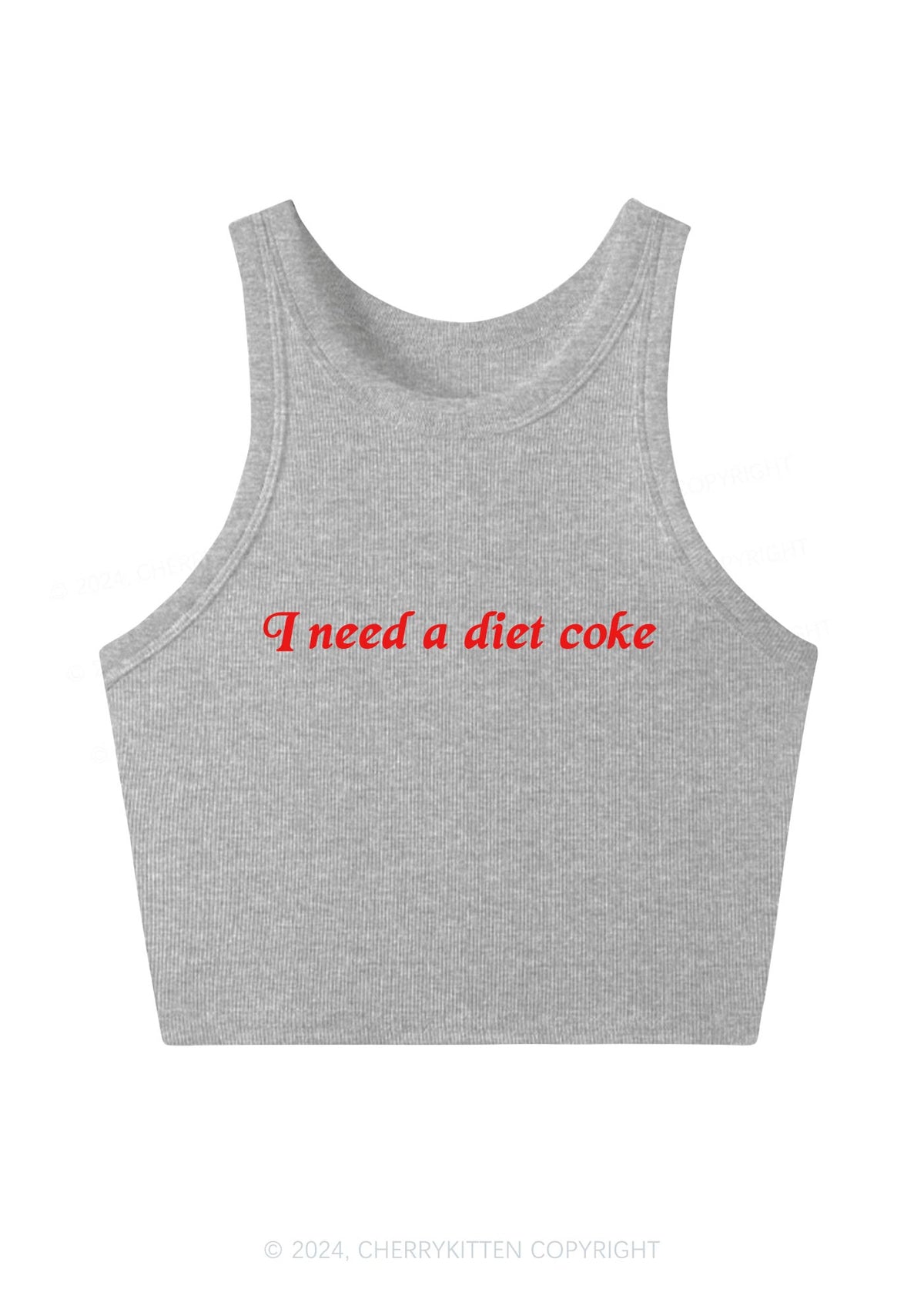 Diet Cola Y2K Crop Tank Top Cherrykitten