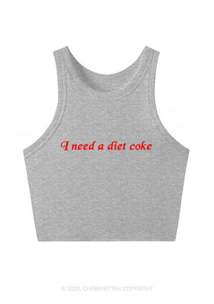 Diet Cola Y2K Crop Tank Top Cherrykitten