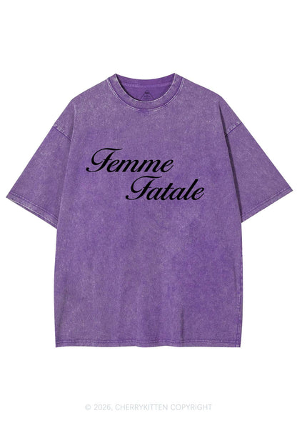 Femme Fatale Pride Y2K Shirts Washed Tee Cherrykitten