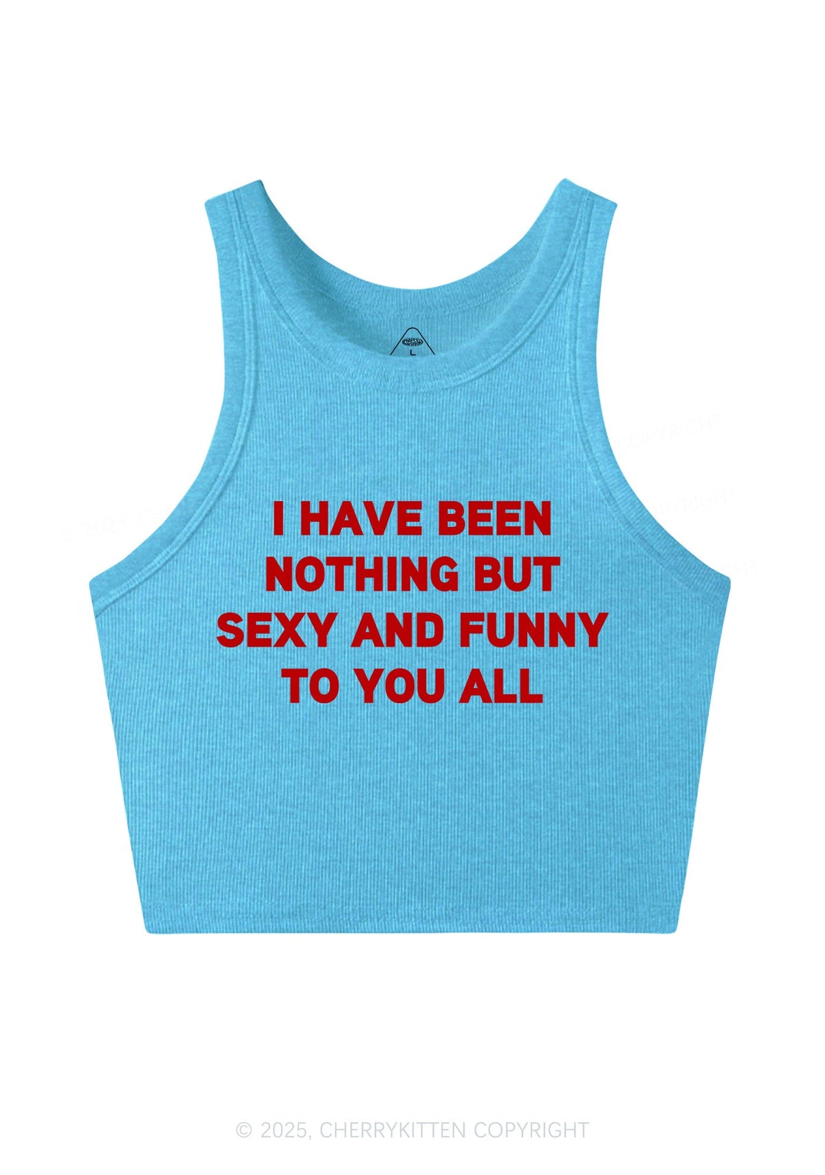 I Have Been Funny Y2K Crop Tank Top Cherrykitten