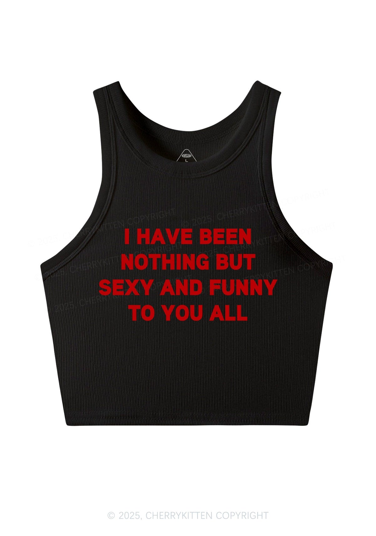 I Have Been Funny Y2K Crop Tank Top Cherrykitten