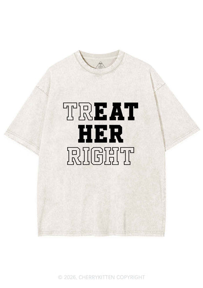 Eat Her Right Pride Y2K Shirts Washed Tee Cherrykitten