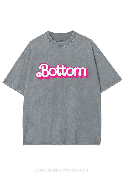 Pink Bottom Pride Y2K Shirts Washed Tee Cherrykitten