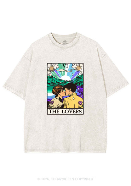 The Gay Lovers Pride Y2K Shirts Washed Tee Cherrykitten