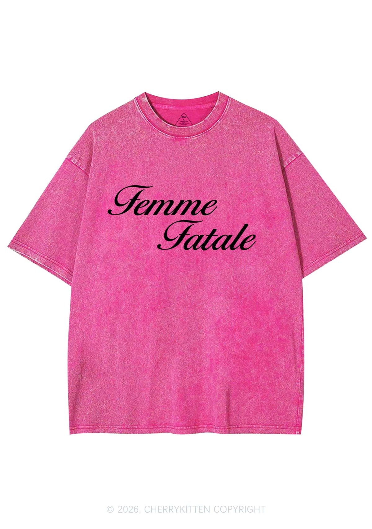 Femme Fatale Pride Y2K Shirts Washed Tee Cherrykitten