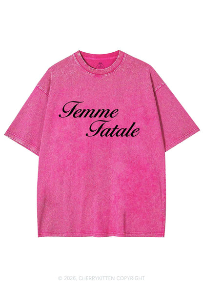 Femme Fatale Pride Y2K Shirts Washed Tee Cherrykitten