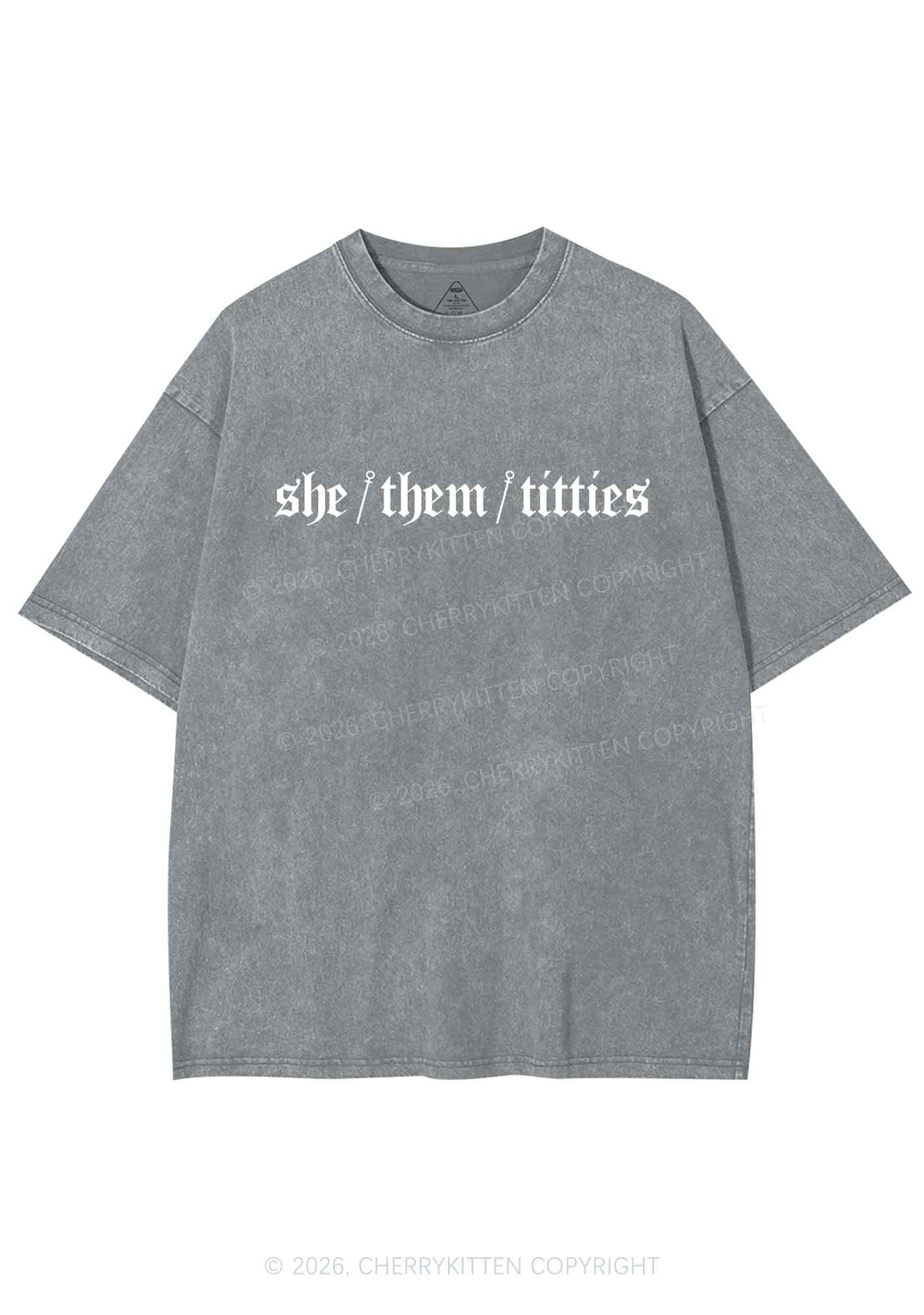 She Them Txtties Pride Y2K Shirts Washed Tee Cherrykitten