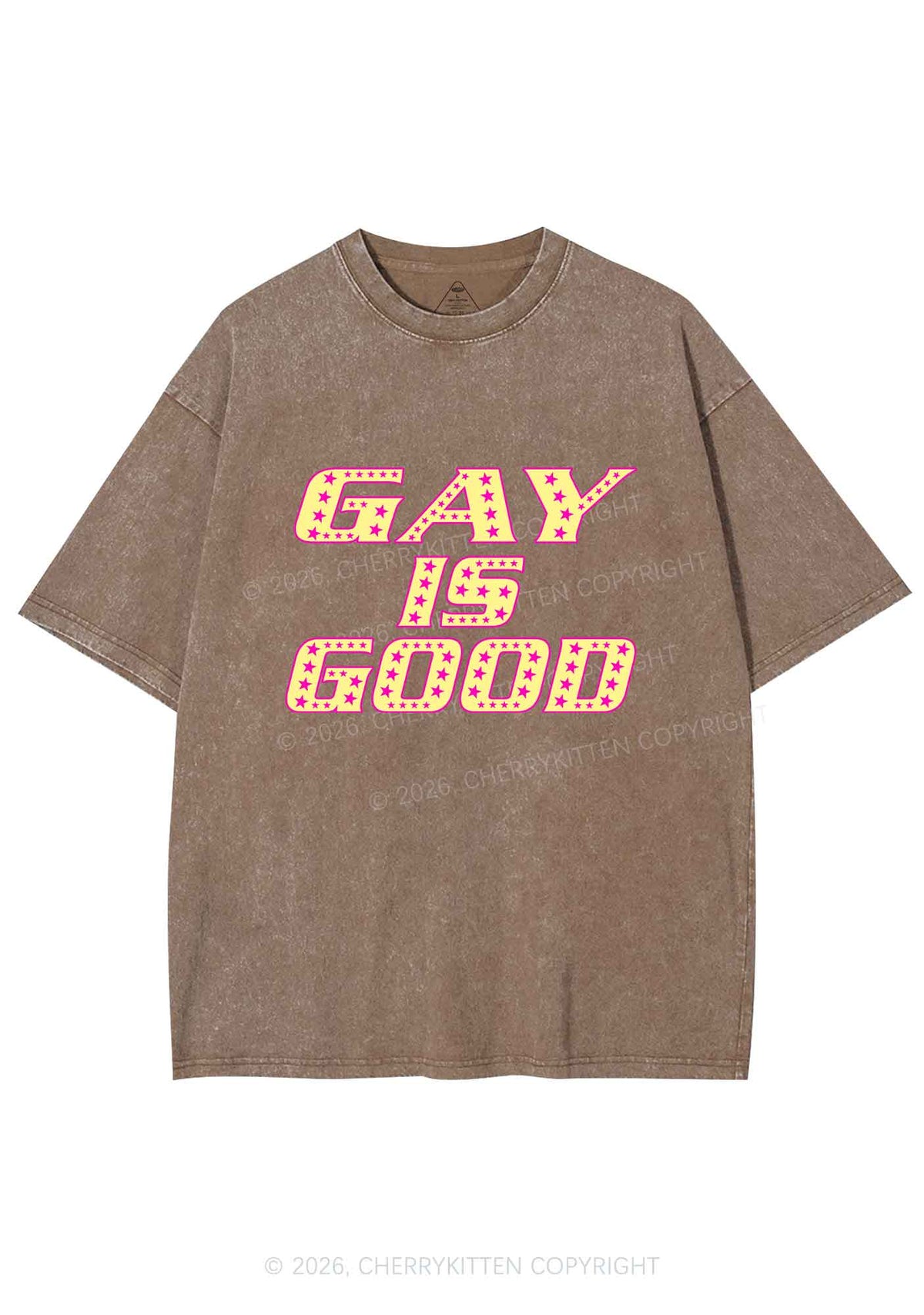 Gay Is Good Pride Y2K Shirts Washed Tee Cherrykitten