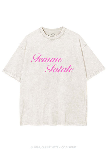 Femme Fatale Pride Y2K Shirts Washed Tee Cherrykitten