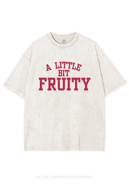 A Little Bit Fruity Pride Y2K Shirts Washed Tee Cherrykitten