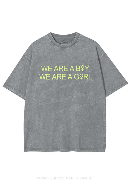 We Are A Boy Pride Y2K Shirts Washed Tee Cherrykitten
