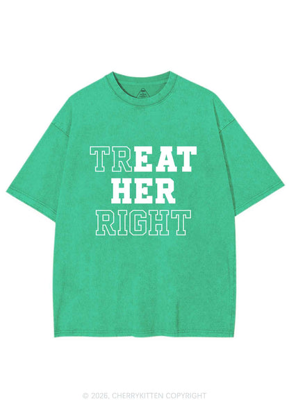 Eat Her Right Pride Y2K Shirts Washed Tee Cherrykitten