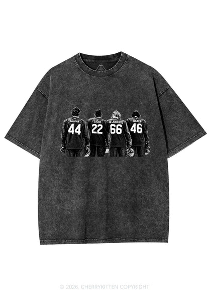 Hockey Crew Y2K Shirts Washed Tee Cherrykitten