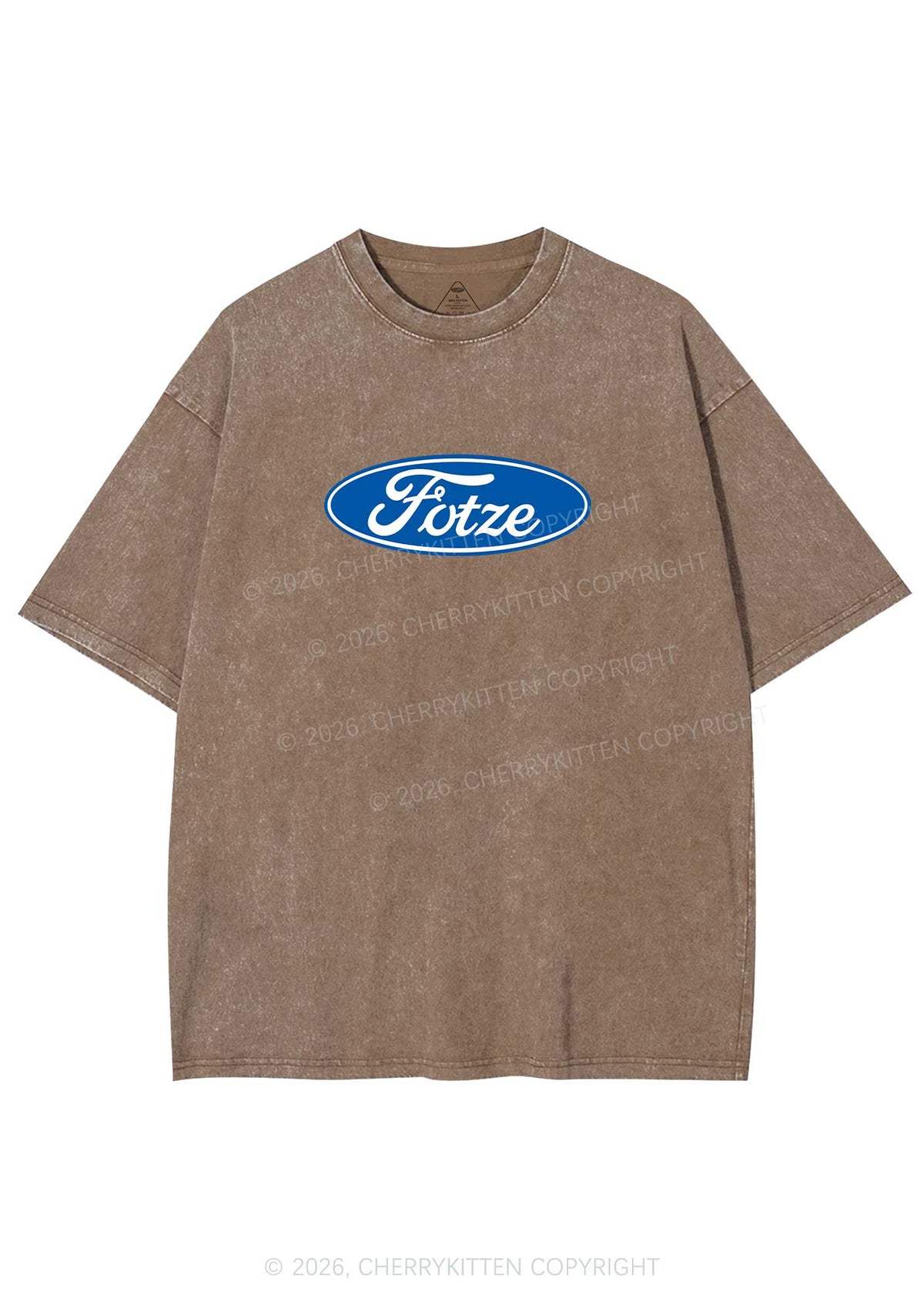 Fotze Y2K Shirts Washed Tee Cherrykitten