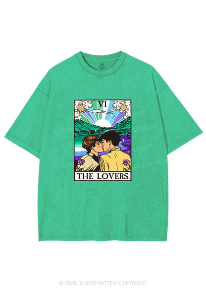 The Gay Lovers Pride Y2K Shirts Washed Tee Cherrykitten