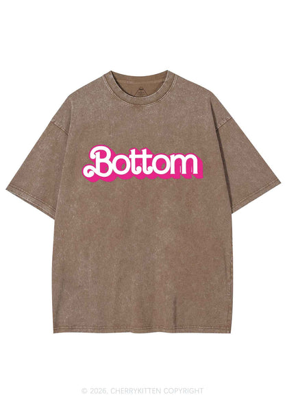 Pink Bottom Pride Y2K Shirts Washed Tee Cherrykitten
