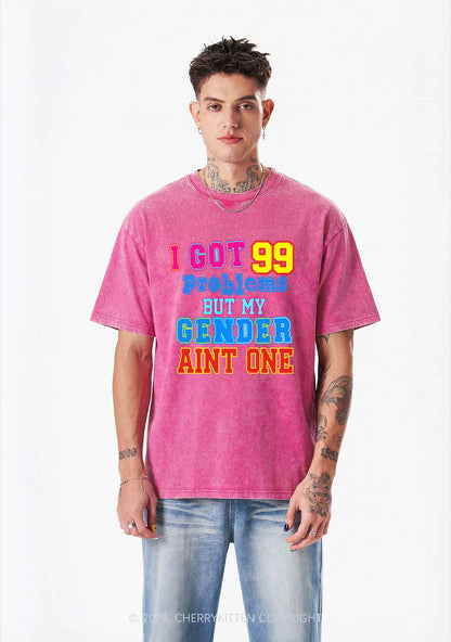 Gender Aint One Pride Y2K Shirts Washed Tee Cherrykitten