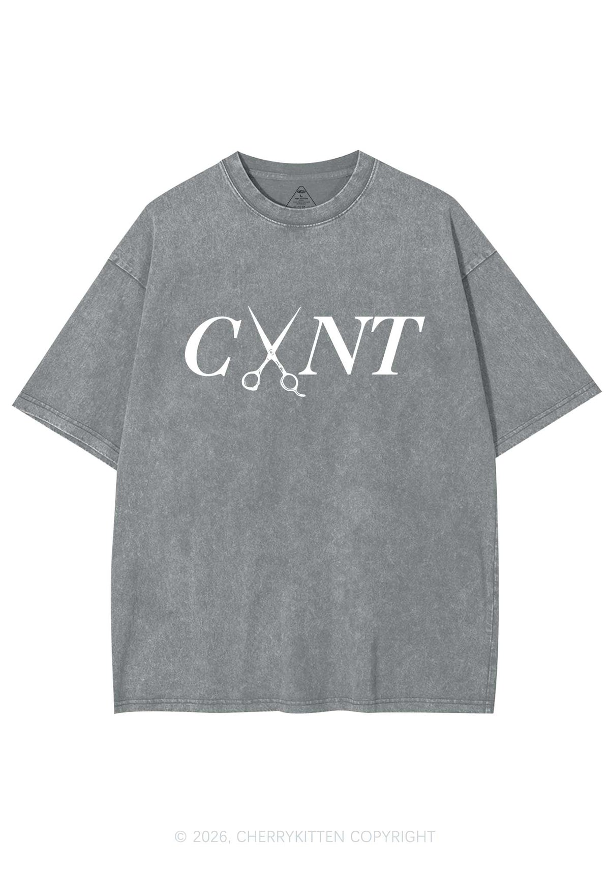 Pink Scissors Cxxt Pride Y2K Shirts Washed Tee Cherrykitten