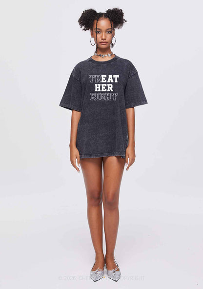 Eat Her Right Pride Y2K Shirts Washed Tee Cherrykitten