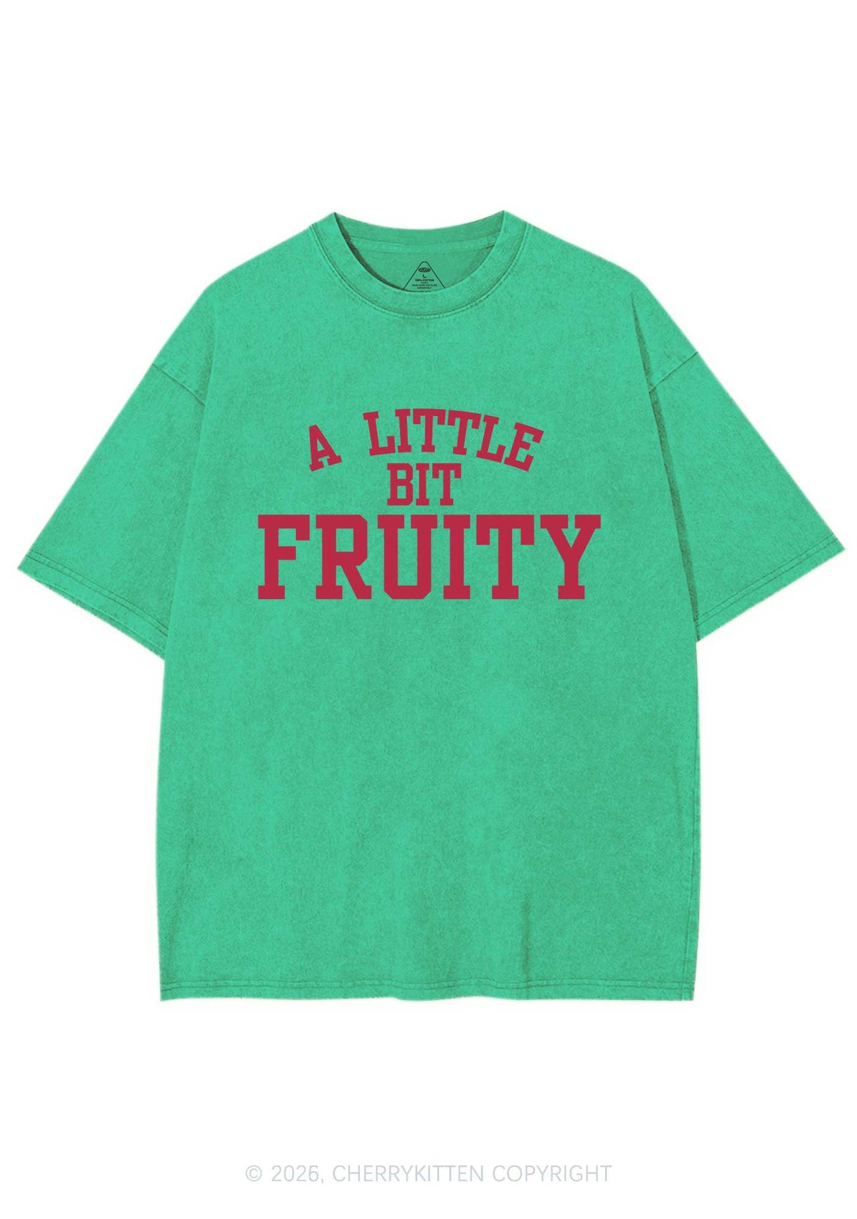 A Little Bit Fruity Pride Y2K Shirts Washed Tee Cherrykitten