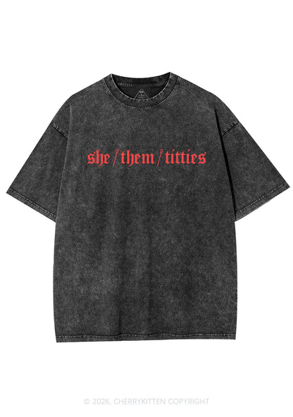 She Them Txtties Pride Y2K Shirts Washed Tee Cherrykitten