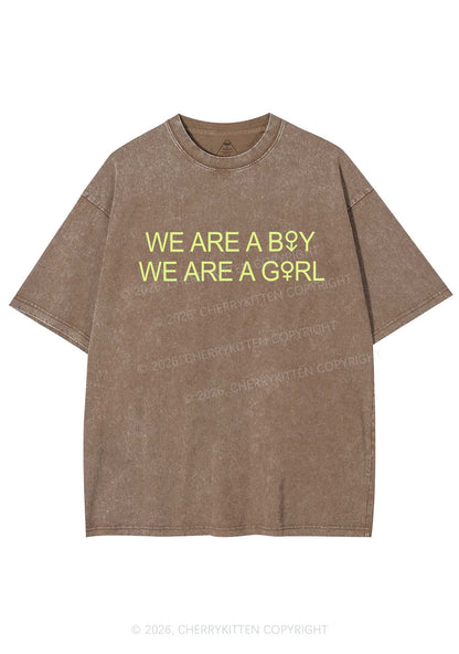 We Are A Boy Pride Y2K Shirts Washed Tee Cherrykitten