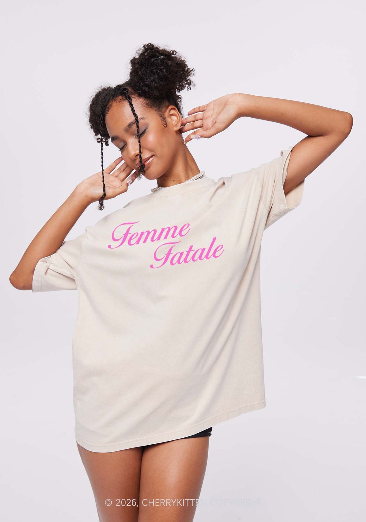 Femme Fatale Pride Y2K Shirts Washed Tee Cherrykitten
