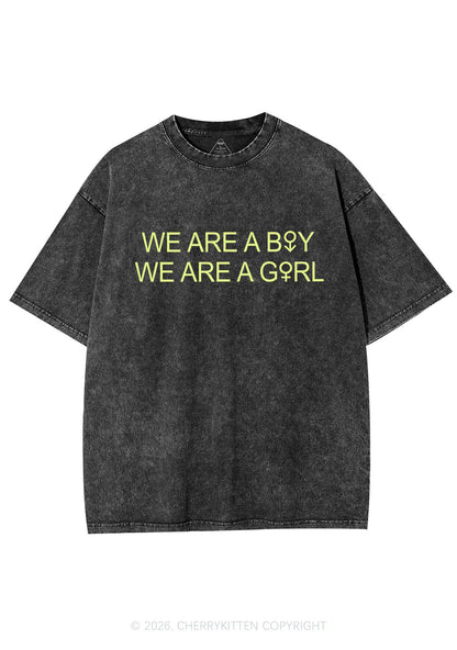 We Are A Boy Pride Y2K Shirts Washed Tee Cherrykitten