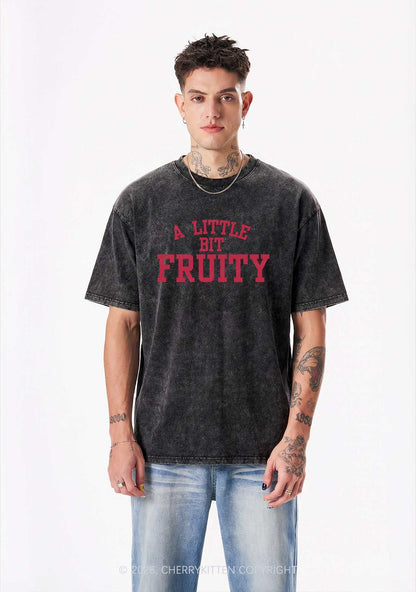 A Little Bit Fruity Pride Y2K Shirts Washed Tee Cherrykitten