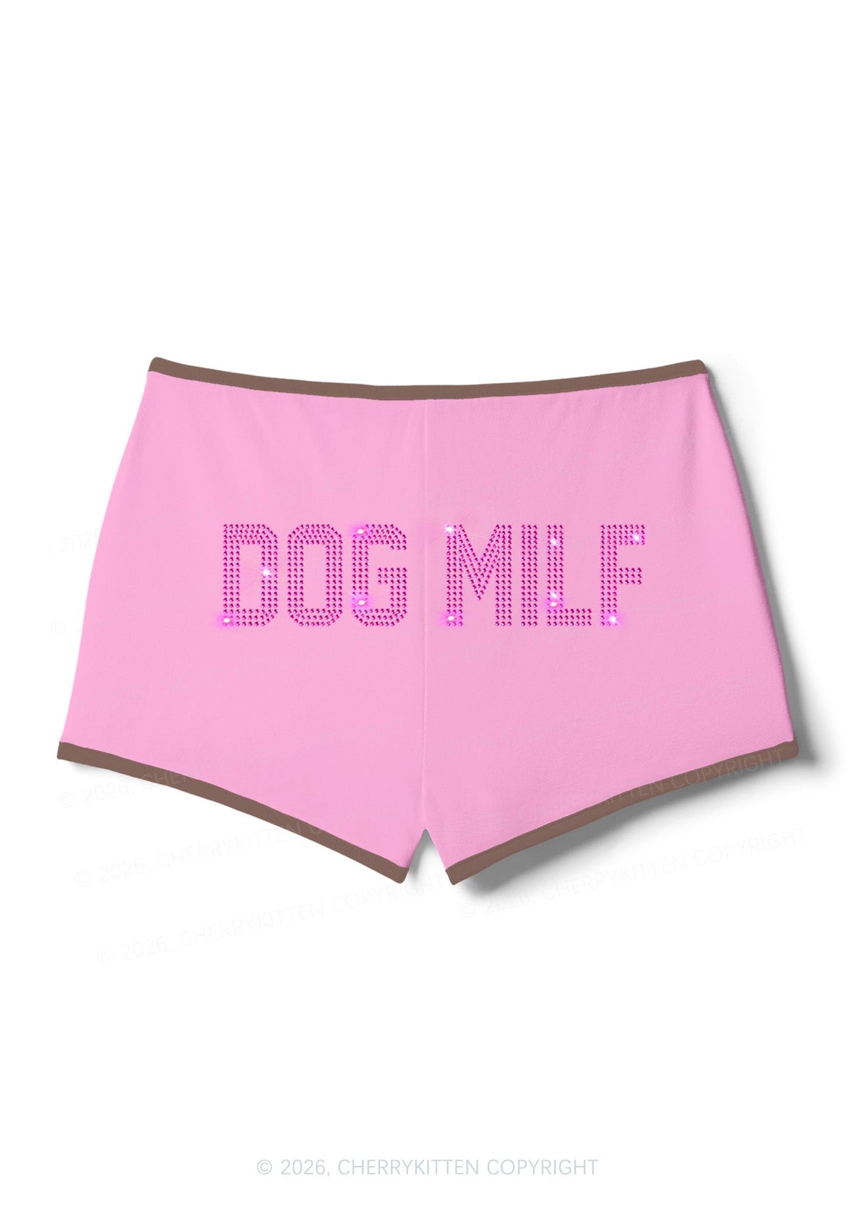 Rhinestone Dog Mxxf Y2K Booty Shorts Cherrykitten